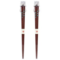 이시다 안긴 고양이 젓가락받침대 + 젓가락, 젓가락 + 젓가락받침대, 2개, 고등어무늬 고양이