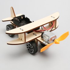 DIY 전동 비행기 조립 키트 과학 실험 장난감 STEM 교육 SC11, 1개, 글라이더