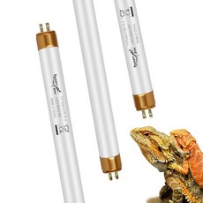 Hygger zoo T8 UVB 파충류 조명 HO UVB 조명 전구 3팩 파충류용 10.0 17W UVB 조명 UVA UVB 사막 램프 파충류 라이트 바 수염 드래곤 거북이