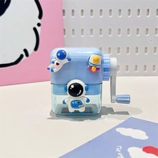 卡通造型手動刨筆器, 太空人卡通可愛削鉛筆機, 1個