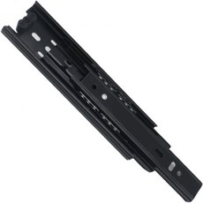 NULYLU 레일 서랍 레일 3구간 레일 확장 볼 베어 캐비닛 슬라이드 서랍 트랙레일 볼 슬라이드레일 스테인리스강 검정