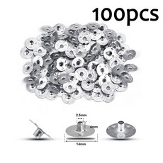 100PCS 세트 촛불 금속 직경 DIY 수제 심지 12 용품 20MM 만들기 기본 양초 지지대