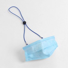 끈조절 마스크 스트랩 네이비 가벼운 마스크줄 목걸이