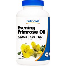 nutricost 月見草油軟膠囊 1300mg, 1個, 120 件