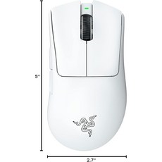 레이저 DeathAdder V3 Pro 무선 마우스, RZ01-0463, 화이트