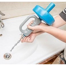 手動排水管疏通器 螺旋彈簧頭, 廁所疏通器