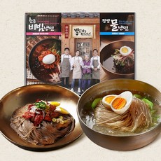 입맛없을때 비빔냉면 2인 물냉면 2인 간편조리 소포장 세트, 김수미 비빔+물냉면(4인세트), 1개