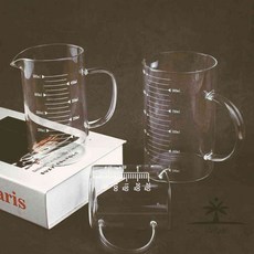 일헌 슬림 내열 유리 계량컵 라면계량컵, 1000ml