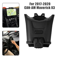 2017-2023 Can Am Maverick X3 모델용 통합 스토리지가 포함된 검정색 전자 장치 홀더, 01 black