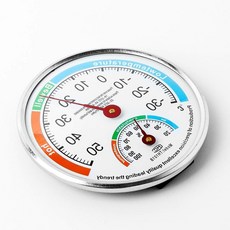 원형 유치원 온도 습도계 13cm 가정용 탁상용 22759ea 1(EA), 색상, 1개