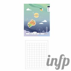 인프마켓 초등 1 2 국어 8칸 한글공책 초등학생노트 글씨연습공책, 랜덤