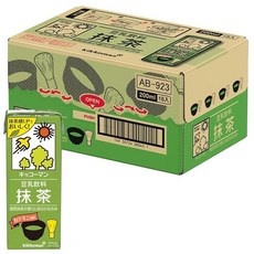 키코만 두유 음료 말차 200ml 종이팩 × 18개입, 1개, 1g