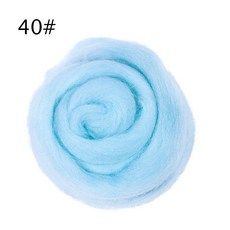 Jiwuo Wool Roving for Needle Felting 메리노 울 로빙 Premium Combed Top DIY 공예 핸드 스피닝 Felting 프로젝트에 적합, 40, 50 그램, 1개