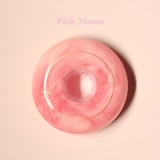 인라인 스케이트 바퀴 76mm 80mm 85A 슬라럼 주행용 교체, pink 76mm, 1개