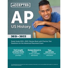 (영문도서) AP US History Study Guide 2021-2022: Review Book with Practice Test Questions for the Advance... Paperback, Accepted, Inc., English, 9781635309805