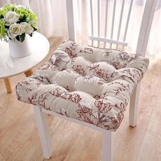 사무실 의자용 사각 등받이 쿠션 시트 소파 패드 사이즈, 9. Red flower