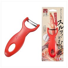 일본 시모무라 나베와도 NBT-601 게껍질 펄러 갑각류 껍질 제거 속살 빼기, 레드, 1개