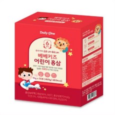 데일리원 베베키즈 어린이 홍삼, 2개, 450g