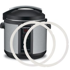 ZoneFly Cuisinart 5.7L(6쿼트) 압력솥용 오리지널 밀봉 링 - CPC-600용 교체용 실리콘 개스킷 2팩