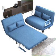 포근한 소파베드 공간활용 접이식 각도조절 좌식 베드 거실, 오렌지(80x190cm)