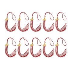 학사 가운 의식용 캡 장식과 호환되는 10Pcs 2026 기념 졸업식 태슬 인조 실크 태슬 참, Style B