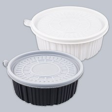 씨앤몰 [소량] HN 일회용 탕용기 225파이 소 흑색, 1개, 100세트