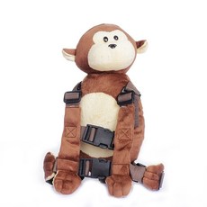 跨境新猴子兒童二合一防走失揹包寶寶學步帶牽引帶小口袋密文代發