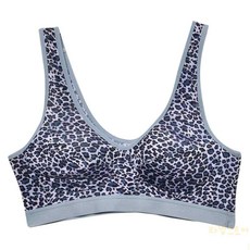 루토 레오파드 스포츠 브라 부드러운