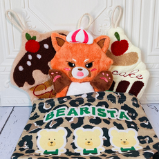 ChaE 차에 산호양털 핸드타올 3종 흡수력좋은 귀여운 손타올 집들이선물 욕실수건 행주, 1개, 곰돌이 토트백 포장