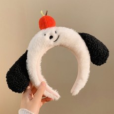 초코링샵 놀이공원 필수준비물 파티 인생네컷 머리띠 4종, 사과강아지