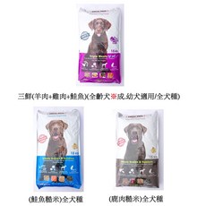 保羅叔叔全齡犬狗飼料 經濟大包裝, 1個, 1包 (鮭魚糙米)全犬種