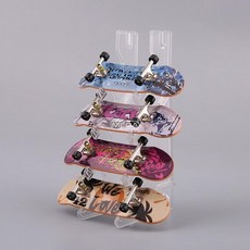 핑거보드 기물 4AB 대형 보통 파크 트랙 손가락 쿼터, 1개, A 곡선 스케이트보드 4개+보관대+공구