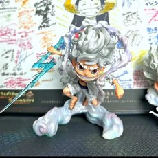 爆款 臺灣出貨-全新保Genuine 海賊王超大手辦太陽神尼卡路飛雷電五檔覺醒髮光週邊禮品擺件禮物, 1個, mini版-尼卡