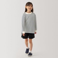 [무인양품] 키즈 기모 스무스 크루넥 긴소매 긴팔 티셔츠 CB1KGA4A 477363