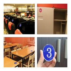 원형 에폭시 식별용 번호판 다용도 번호 스티커, 45