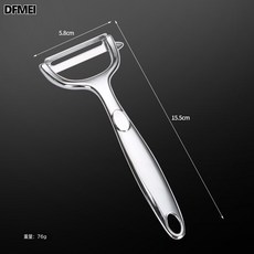 DFMEI 不鏽鋼削皮器鋅合金刨刨皮器削皮刀削蘋果神器水果刀去皮器多功能, 1個, 鋅合金y型削皮刀:如圖