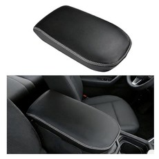 CNImpetus 센터 콘솔 커버 토요타 RAV4 액세서리 2025 2024 2023 2022 2021 2020 2019 가죽 팔걸이 중간 뚜껑 암레스트 자동차(블랙 라인)_1, Grey line_160950
