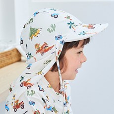 아기 플랩캡 유아 썬햇 아동 물놀이모자 여아 플랩캡 사파리