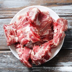 바라던 살코기 많은 돼지 목뼈1kg x 1팩, 돼지 목뼈 1kg 1팩
