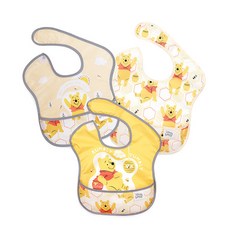 BUMKiNS 迪士尼吃飯圍兜 3入, 小熊維尼