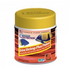 오션뉴트리션 브라인슈림프 플레이크 34g (모든 어종용) 어항 사료 베타 구피 먹이 사료, 단품