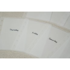 현금생활 현금챌린지 심플속지 심플폰트 예산속지 A6 A7 A8 저축챌린지 예산, 표지+월~일+비상금