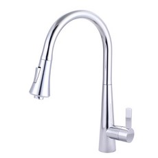 國產廚房伸縮抽拉龍頭（亮鉻色）銅, 1個