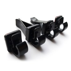 조아애드 듀얼 차량용 마스크 케이블 걸이 다용도 후크 클립형 + 접착형 2p 세트, 1세트