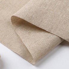 CRT 005 탐나요 순수한 린넨 광목 원단 DIY 패브릭 생지 천, 1개, 네추럴베이지