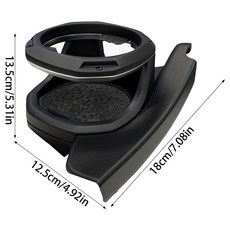 랭글러 글래디에이터 자동차 홀더 마운트 윈도우 물병 커피 블랙 크롬, Pure Black Co Pilot