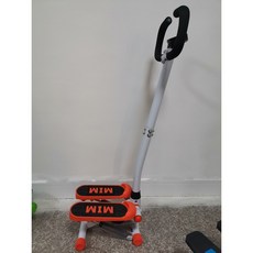 MIM 踏步機 登山式液壓腳踏機 附手扶把 居家健身器材 承重150KG 贈拉繩工具, 手扶款-橙色