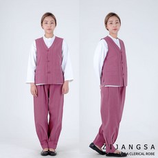 [24001] 남여공용 선염20수조끼바지 생활한복 개량한복 절복 법복 템플스테이 단체복 패션한복 요가한복 지장사