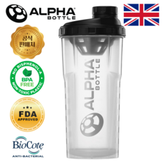 알파디자인 쉐이커 쉐이크 보틀 단백질 프로틴 쉐이크통 대용량 헬스 물통 1리터 BPA FREE 인증, 750ml, 클리어, 1개, 750ml