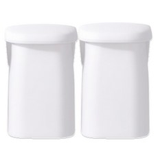 자석 클린 거꾸로 양치컵 1+1 무타공 화이트 세트, 1세트, 화이트+화이트1+1